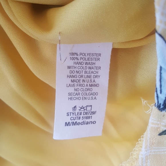 1 left! Yellow floral dress - Picture 5 of 8